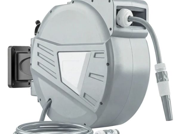 Wall-Mounted Hose Reel 20+1.6m x Ø 15mm, Automatic - Main image