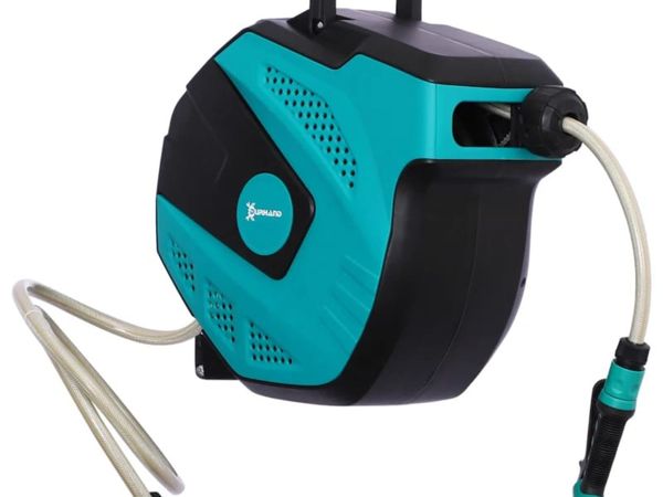 15m Garden Hose Reel Wall Mounted Auto Rewind with - Main image