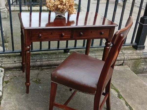 A George 111 style mahogany Writing Table - Main image