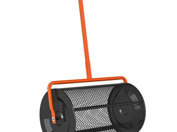 Compost Spreader, 24" Peat Moss Spreader with Heig - Main image