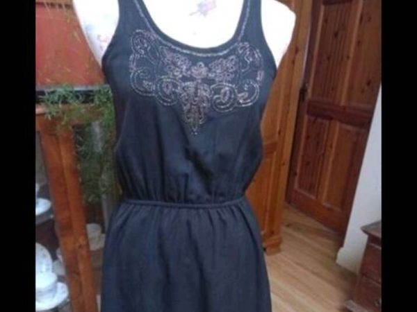 SELECT black elasticated waist with detail on the - Main image