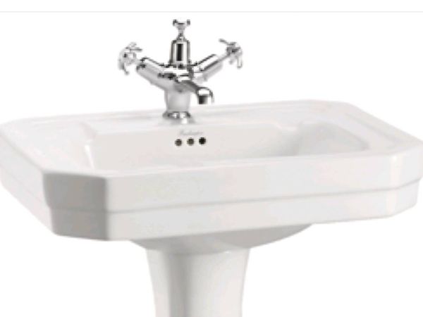 Burlington 56cm Victorian sink - single tap hole - Main image
