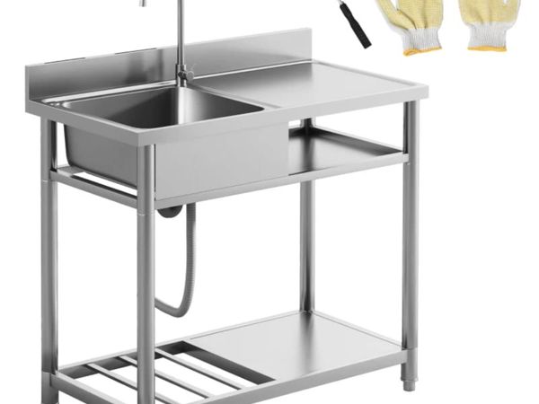 Outdoor Stainless Steel Kitchen Sink, Freestanding - Main image