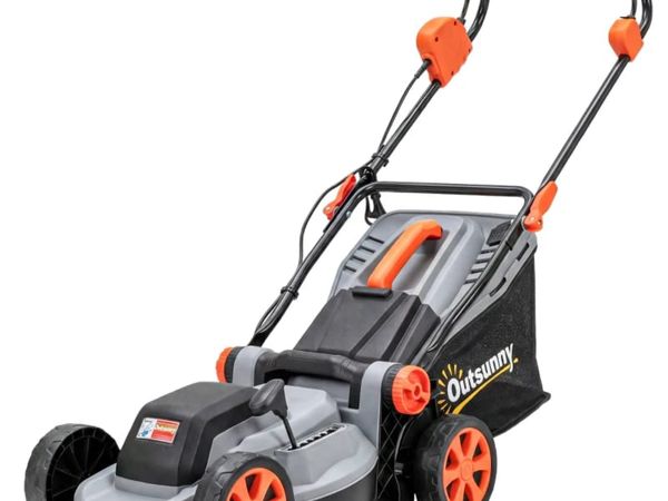 18V Cordless Lawnmower with 2 x 4Ah Batteries, Bat - Main image