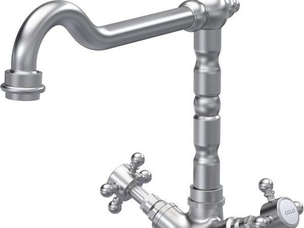 Kitchen Tap with Dual Crosshead Handles Mono Mixer - Main image