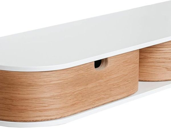 Floating Shelf with 2 Drawers Small Hanging Wall - Main image