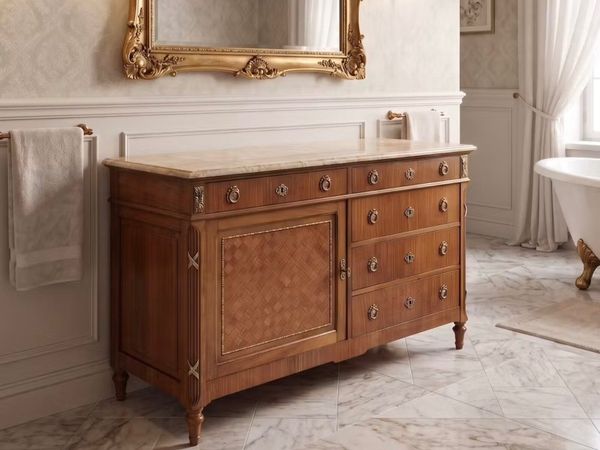 Old French marble topped washstand - Main image