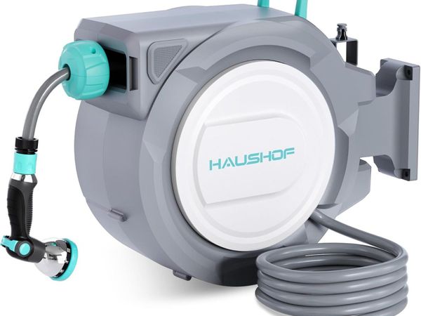 30 M Retractable Garden Hose Reel Wall Mounted - Main image