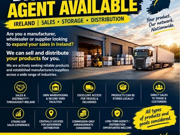 DISTRIBUTION AND SALES AGENT AVAILABLE - Main image