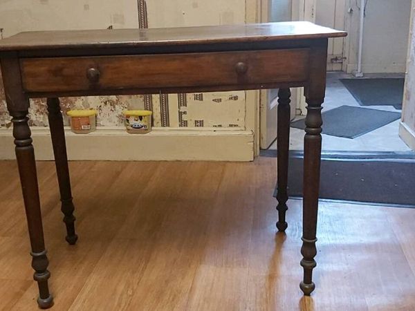 Vintage Wooden Table With Drawer - Main image