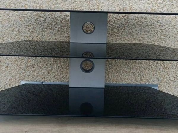 Black glass TV Stand/ Table - Main image