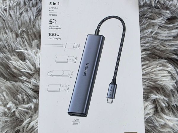 UGREEN Revodok 105 5-in-1 USB-C Hub – 4K HDMI – 10 - Main image