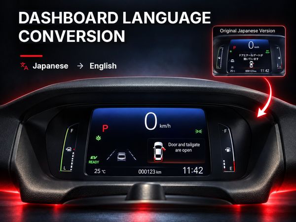 Honda Fit GR3 Dashboard Language Conversion - Main image
