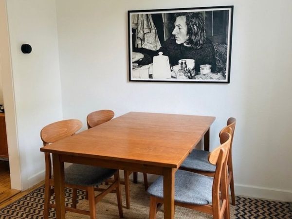 Vintage Mid Century Teak Extending Dining Table - Main image