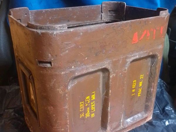 Rare Vintage RAF 30mm ADEN Cannon Ammunition - Main image