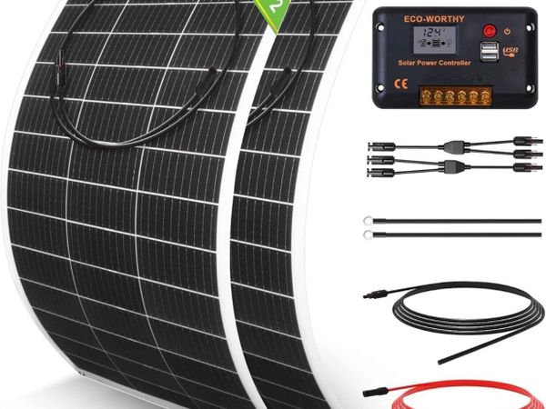 260W 12/24V Solar Panel kit New for camper boat - Main image