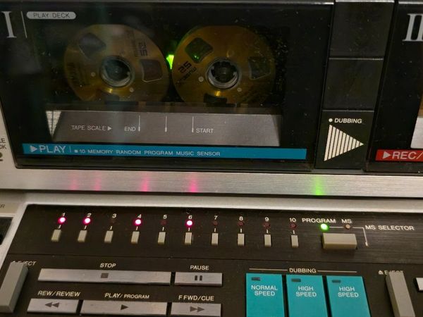 MEGA RARE DOUBLE CASETTE DECK AIWA WX22 VINTAGE - Main image