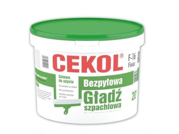 CEKOL F-16 Ready Mix Finish Plaster – Dustless - Main image