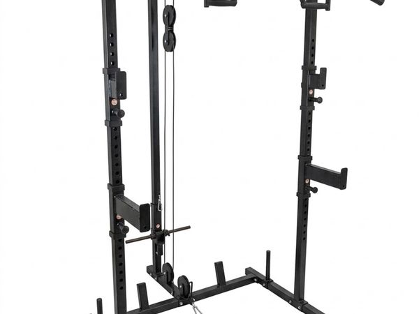 York Fitness Modular Half Rack, Lat Pulldown, Row - Main image