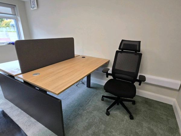 Dual sit stand desks second hand x 5 - Main image