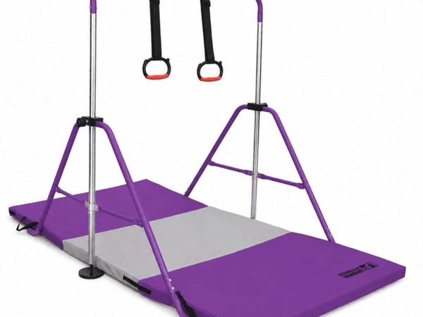 Folding Gymnastics High bar and Mat Set - Main image