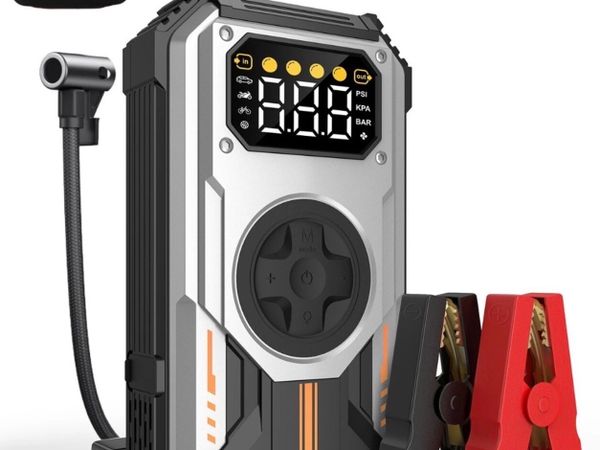 Portable Battery Jump Starter & Tyre Inflator NEW - Main image
