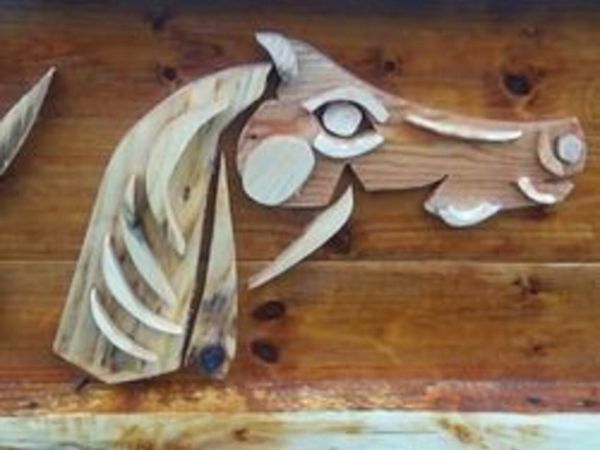 Rustic driftwood horse head / display - Main image