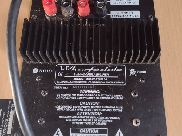 Heavy Antique wooden subwoofer amplifier - Main image