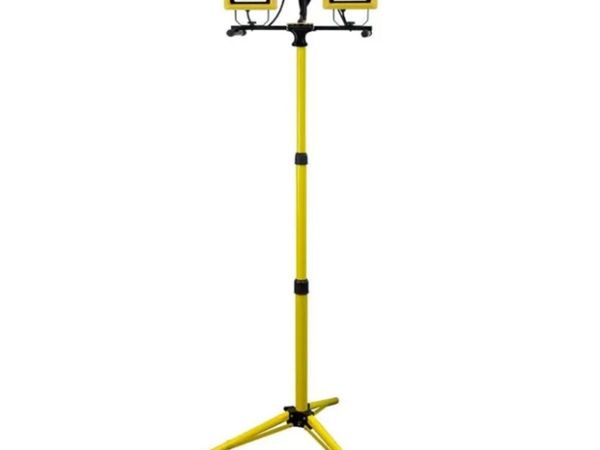 Faithfull LED Site Light Twin Tripod | 60W 240V - Main image