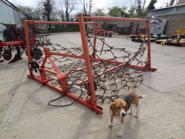 Parmiter 5m Chain Harrow Mounted Hydraulic Fold - Main image