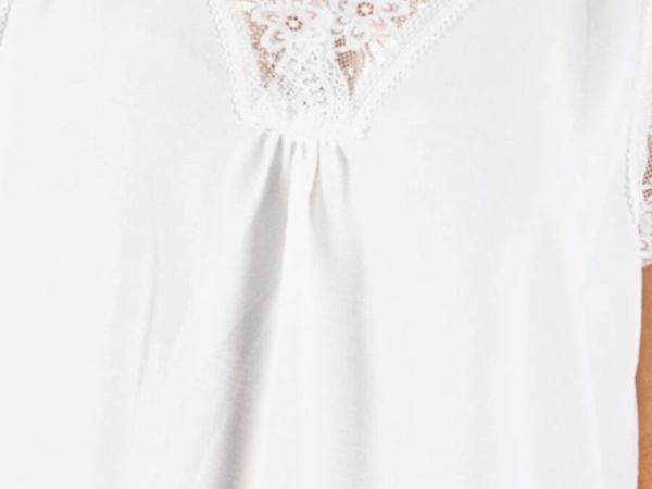 Ladies lace trimmed top - Main image