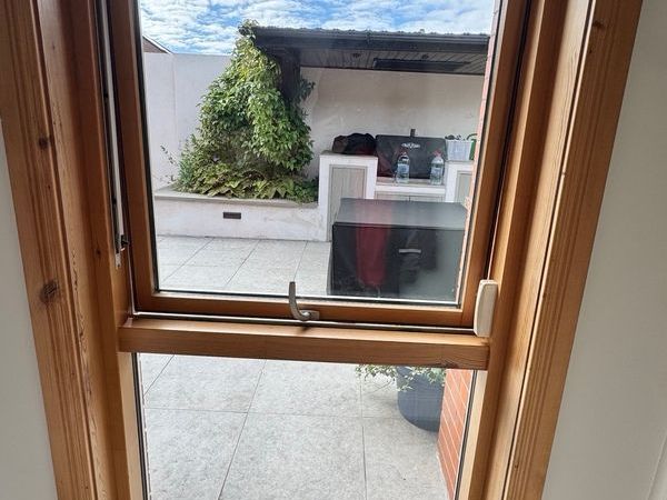Tall Double Glazed Timber/Aluminium Window 900 x 2050mm - Main image