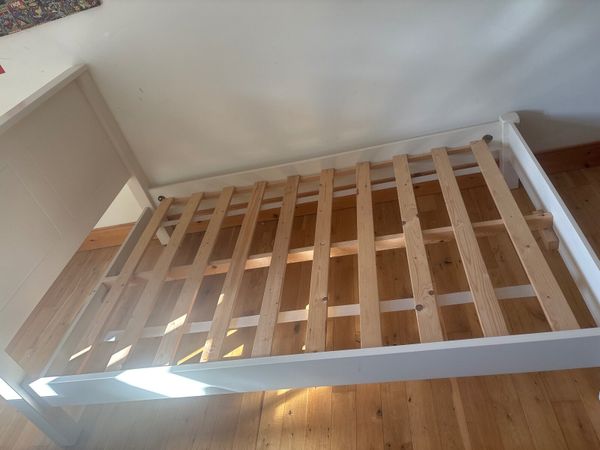 Bed Frame 4ft Wooden White - Main image