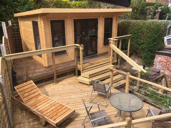 🏡 20x10 COOLA PENT LOG CABIN – 44mm SCANDINAVIAN - Main image