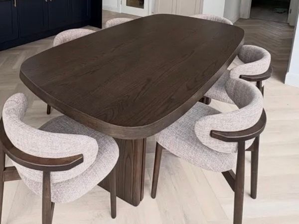 2.1m Scandinavian Dining Table Ex Display Like New - Main image
