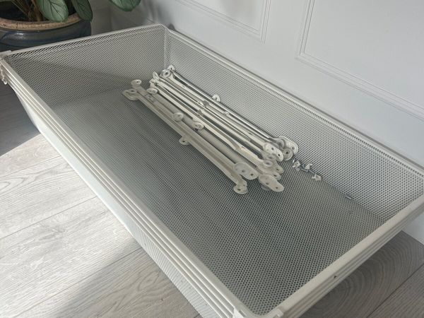 IKEA BOAXEL Mesh basket, white, 60x40x15 cm - Main image