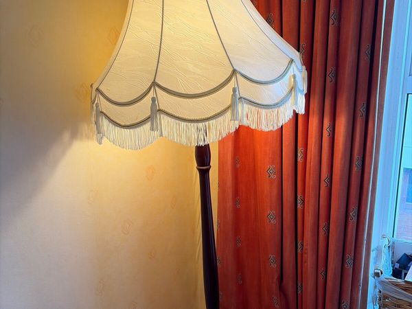 Vintage Wooden Standard Lamp - Main image