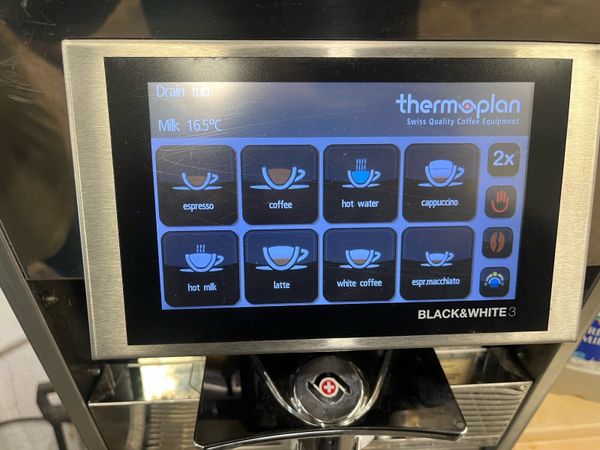 Thermoplan black and white 3 coffee machine - Main image
