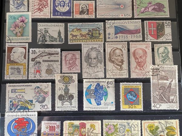 Czechoslovakian stamp lot - Main image