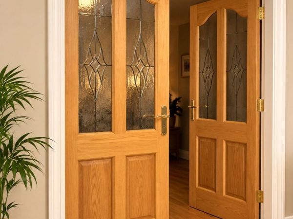 Solid Oak Double Doors - Main image