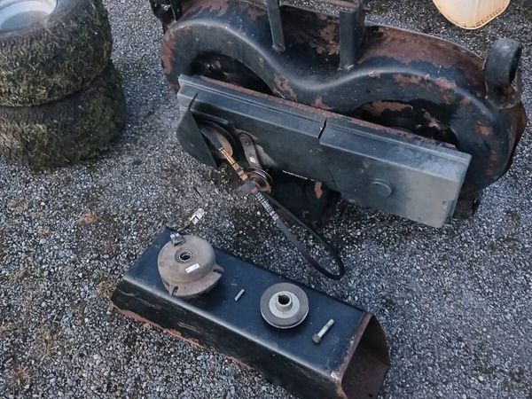 Lawnboss Deck, shute, rear wheels & clutch - Main image