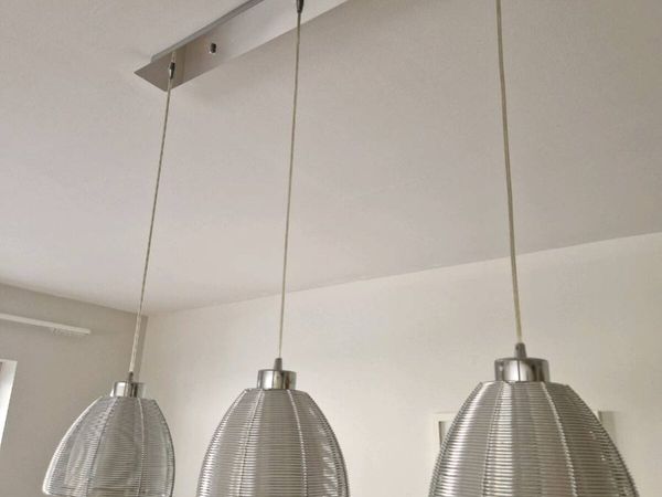 2 sets * Chrome 3 Light Pendants - Main image