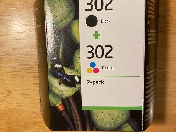 HP 302 ink, 2-pack, black and tri-colour - Main image
