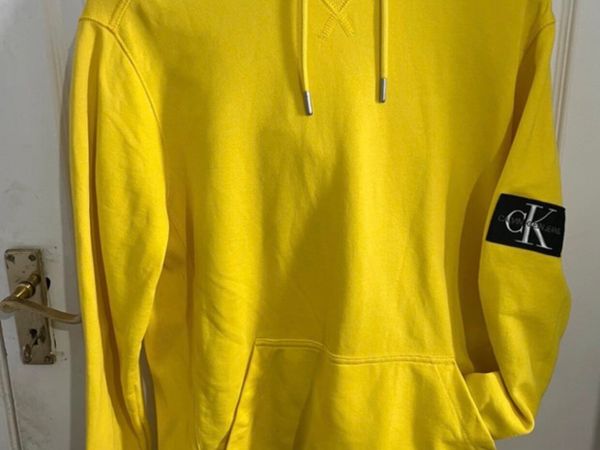 Calvin Klein Men’s Small Yellow Hoodie - Main image