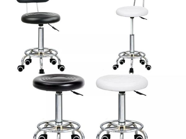 NEW Salon Stool Adjustable Swivel Chair on Wheels - Main image