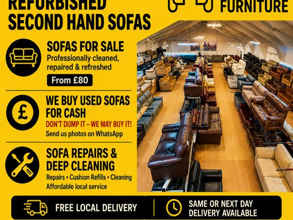 Refurbished Sofas Delivered to Dublin | 7–14 Days - Main image