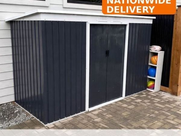 9ft x 4ft Metal Garden Storage Shed Tool House wit - Main image