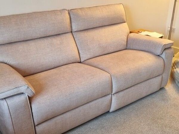 Like New 3 Seater Power Reclining Sofa - Main image