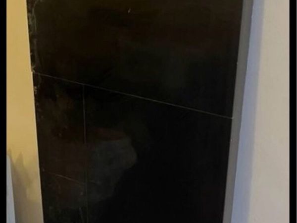 Black marble Harte for fireplace - Main image