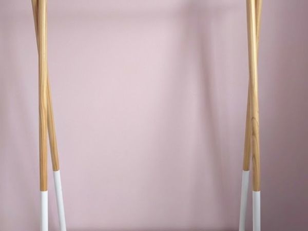 Children's Wooden Clothes Rail / Dress-Up Wardrobe - Main image